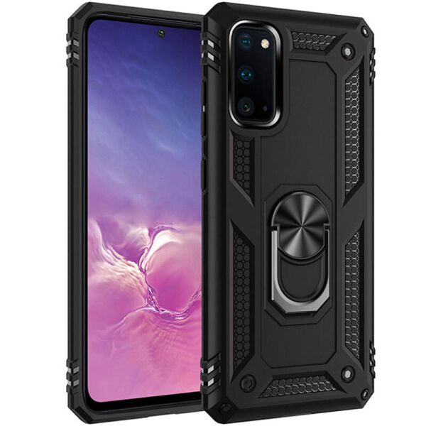 

Ударопрочный чехол Serge Ring for Magnet для Samsung Galaxy S20 FE Черный