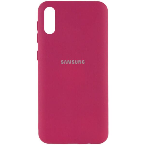 

Чехол Silicone Cover My Color Full Protective (A) для Samsung Galaxy A02 Бордовый / Marsala