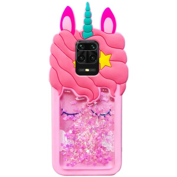 

Силиконовый чехол Unicorn 3D для Xiaomi Redmi Note 9s / Note 9 Pro / Note 9 Pro Max Розовый