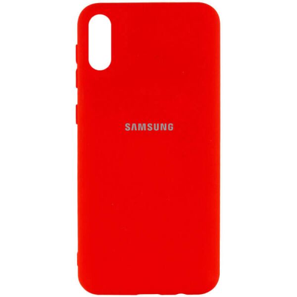 

Чехол Silicone Cover My Color Full Protective (A) для Samsung Galaxy A02 Красный / Red