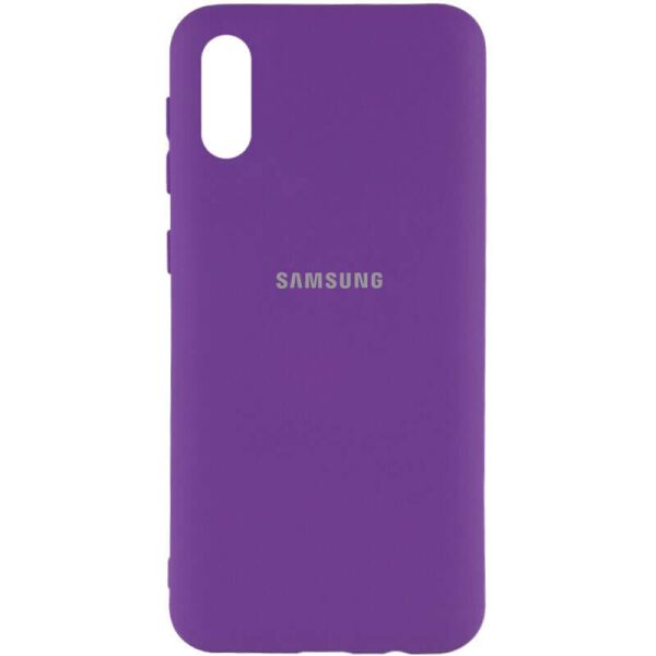 Акція на Чехол Silicone Cover My Color Full Protective (A) для Samsung Galaxy A02 Фиолетовый / Purple від Allo UA