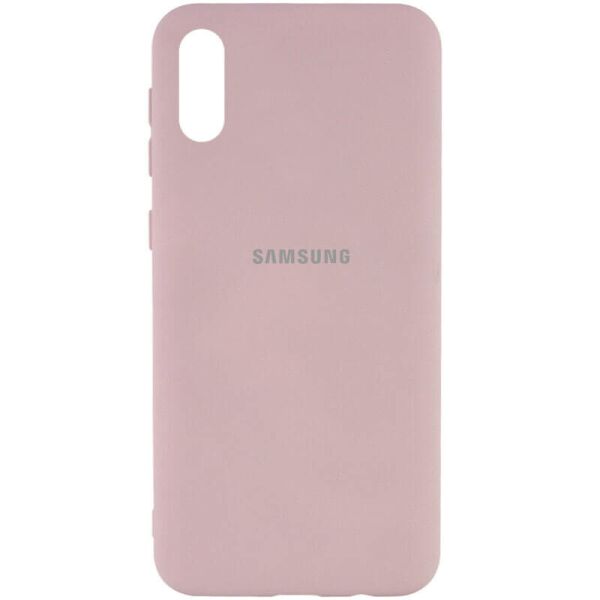 

Чехол Silicone Cover My Color Full Protective (A) для Samsung Galaxy A02 Розовый / Pink Sand