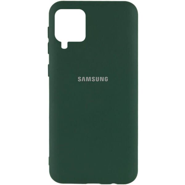 

Чехол Silicone Cover My Color Full Protective (A) для Samsung Galaxy A12 Зеленый / Dark green