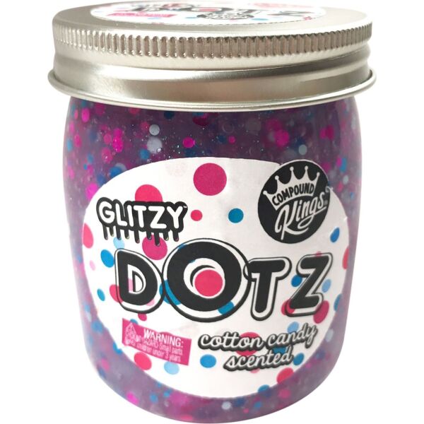 

Лизун Slime Compound Kings - Glitzy Dotz, аромат Сахарная вата, 210 g (г)