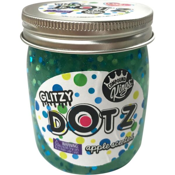 

Лизун Slime Compound Kings - Glitzy Dotz, аромат Яблоко, 210 g (г) (300146-1)