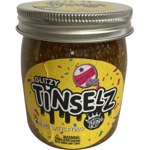 

Лизун Slime Compound Kings - Glitzy Tinselz, аромат Ананас, 210 g (г)