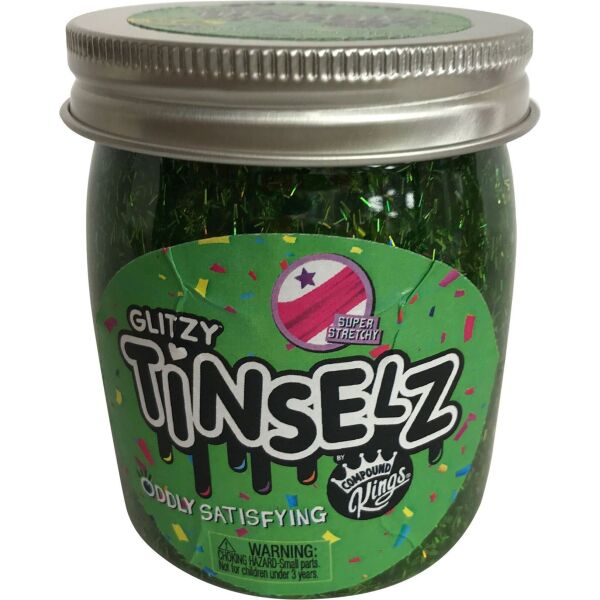 

Лизун Slime Compound Kings - Glitzy Tinselz, аромат Зеленое яблоко, 210 g (г)