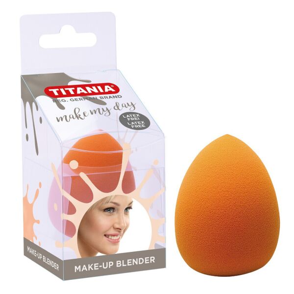 

Губка для макияжа оранжевая без латекса TITANIA 2934 B