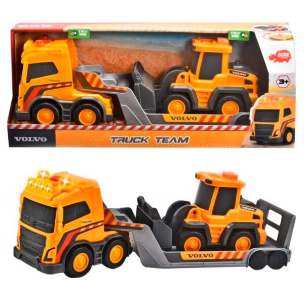 

Игровой набор Грузовик Вольво с прицепом и погрузчиком, 32 см Dickie Toys BR86878