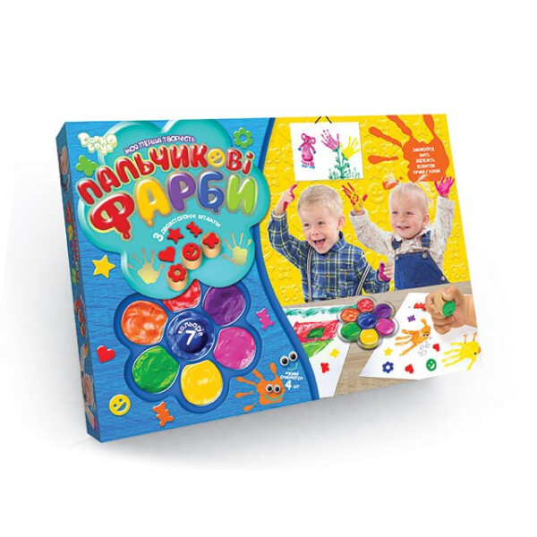 

Пальчиковые краски Danko Toys Мое первое творчество 7 Цветов Разноцветный (6819DT)