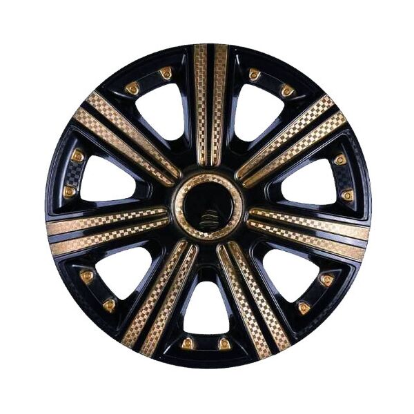 

Колпаки для дисков Star DTM super black gold, R15, комплект 4 шт