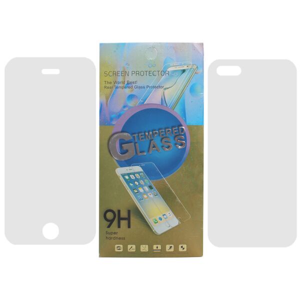 

Стекло на переднюю и заднюю панель (2в1) TG 2.5D для iPhone 5 / 5S / SE