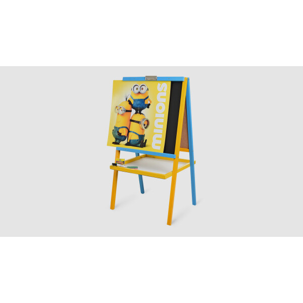 

Мольберт двухсторонний напольный Minions Желто-голубой (KI01252)