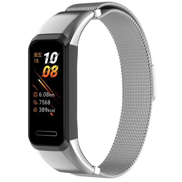 

Ремешок Magnetic Metal Strap для Huawei Band 4/Honor Band 5i Silver