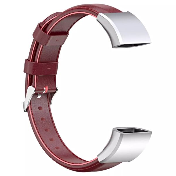 

Кожаный ремешок Leather Strap для Huawei Band 3/3 Pro/4 Pro Rose Red