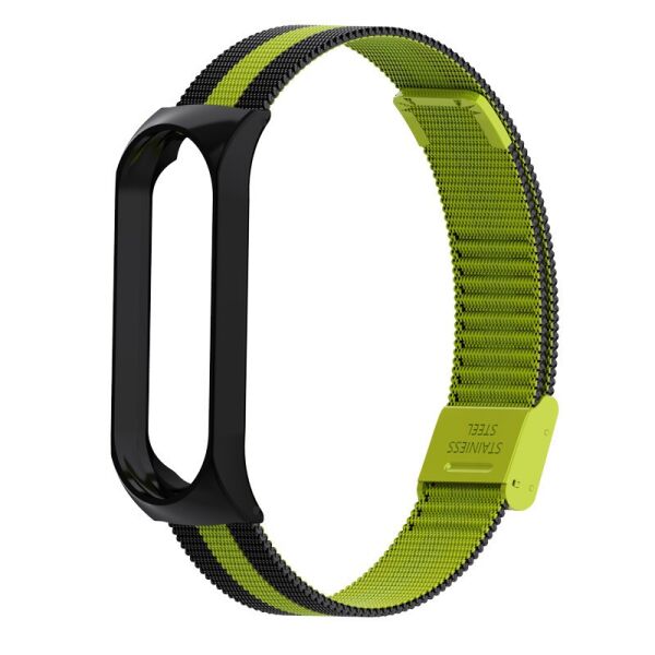 

Ремешок Milanese Loop Strap для Xiaomi Mi Band 5 Black Green