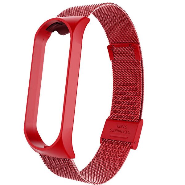 

Ремешок Milanese Loop Strap для Xiaomi Mi Band 5 Red