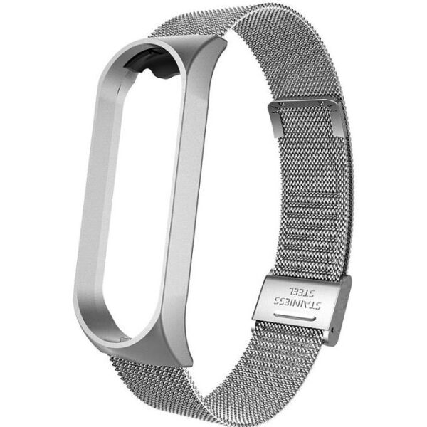 

Ремешок Milanese Loop Strap для Xiaomi Mi Band 5 Silver