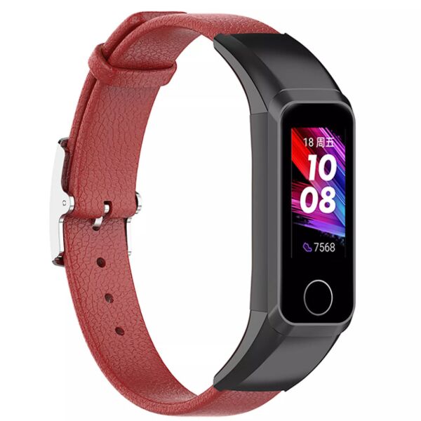 

Ремешок Leather Strap для Huawei Band 4/Honor Band 5i Red
