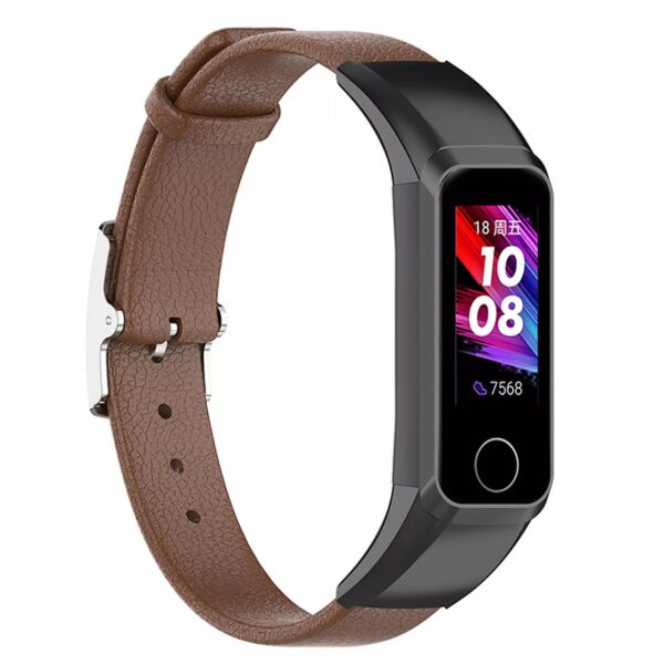 

Ремешок Leather Strap для Huawei Band 4/Honor Band 5i Brown