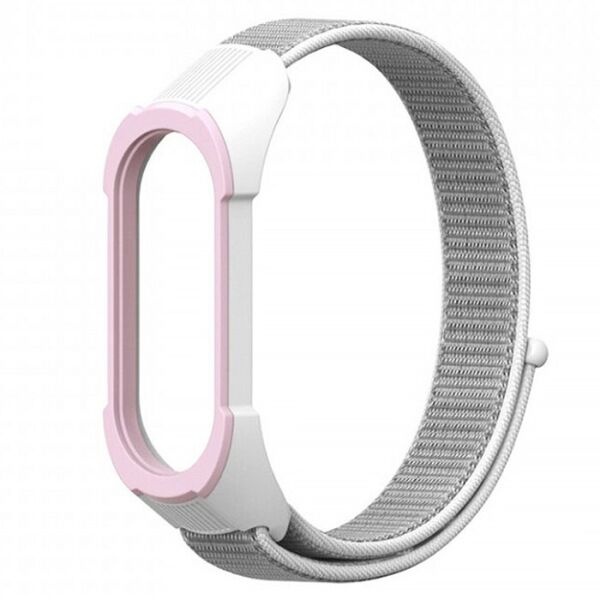 

Ремешок Colored Nylon Strap для Xiaomi Mi Band 3/4/5 White Rose