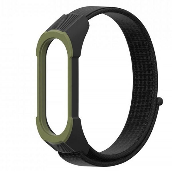 

Ремешок Colored Nylon Strap для Xiaomi Mi Band 3/4/5 Black Olive