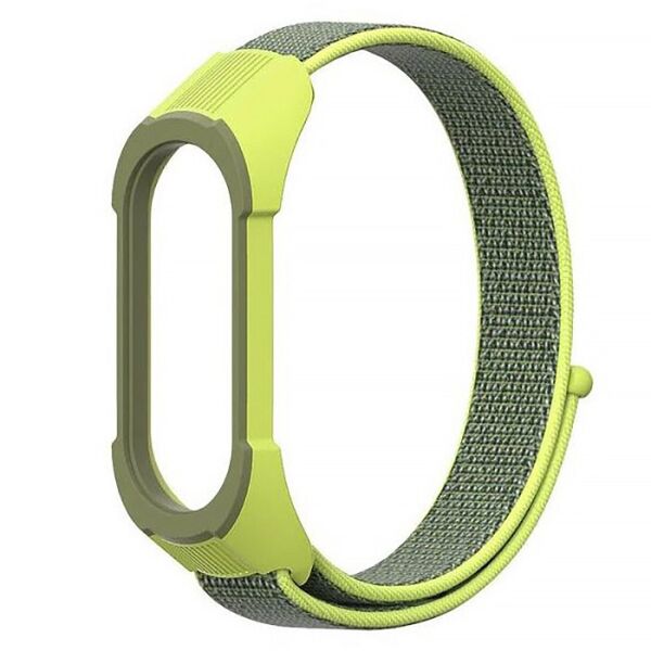 

Ремешок Colored Nylon Strap для Xiaomi Mi Band 3/4/5 Green Grey