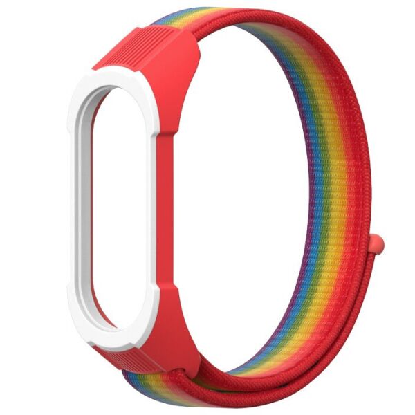 

Ремешок Colored Nylon Strap для Xiaomi Mi Band 3/4/5 Rainbow