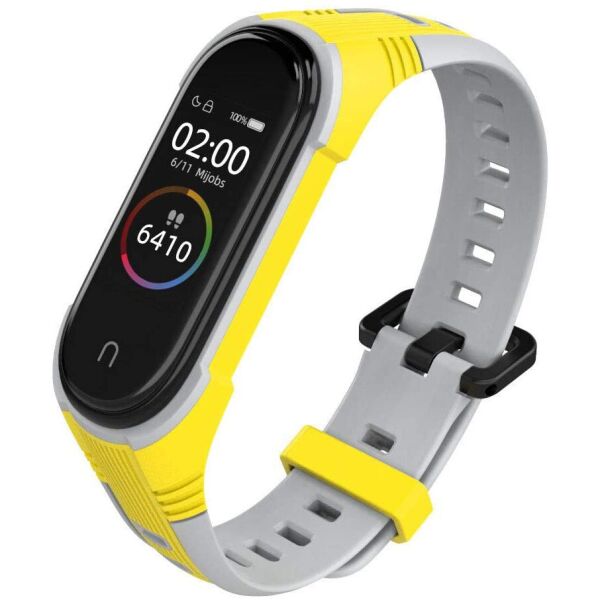 

Ремешок MiJobs Two-Color Strap для Xiaomi Mi Band 3/4/5 Yellow