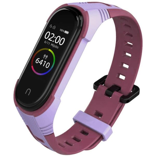 

Ремешок MiJobs Two-Color Strap для Xiaomi Mi Band 3/4/5 Purple