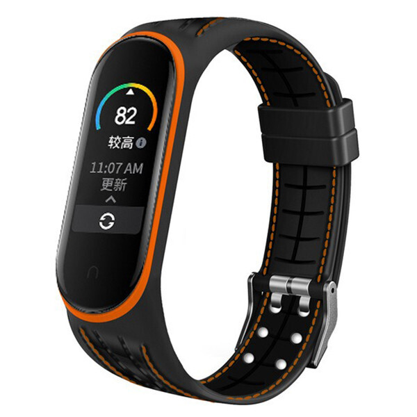 

Ремешок Two-line Strap для Xiaomi Mi Band 5 Orange
