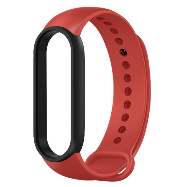 

Ремешок MiJobs Double Color для Xiaomi Mi Band 5 Red Black