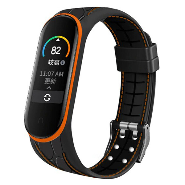 

Ремешок Bamboo Pattern для Xiaomi Mi Band 5 Orange