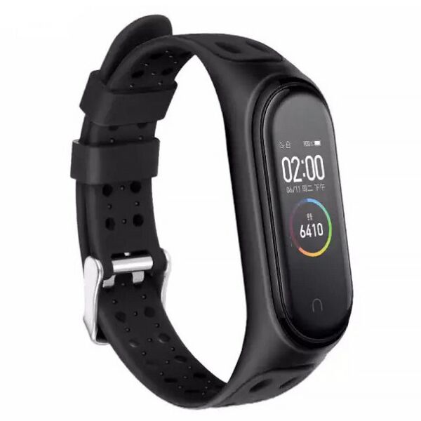 

Ремешок Silicone Strap для Xiaomi Mi Band 5 Black