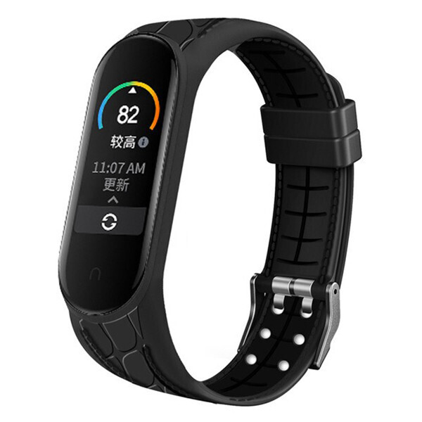

Ремешок Bamboo Pattern для Xiaomi Mi Band 5 Black