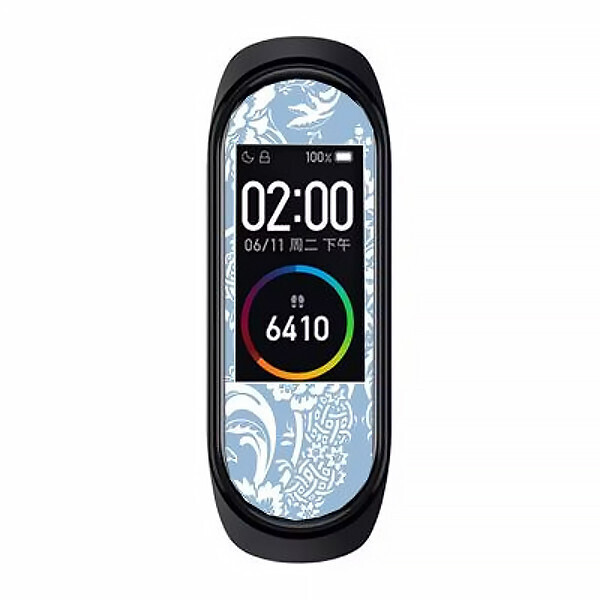 

Защитная плёнка с рисунком Slim Protector для Xiaomi Mi Band 4 Blue Pattern