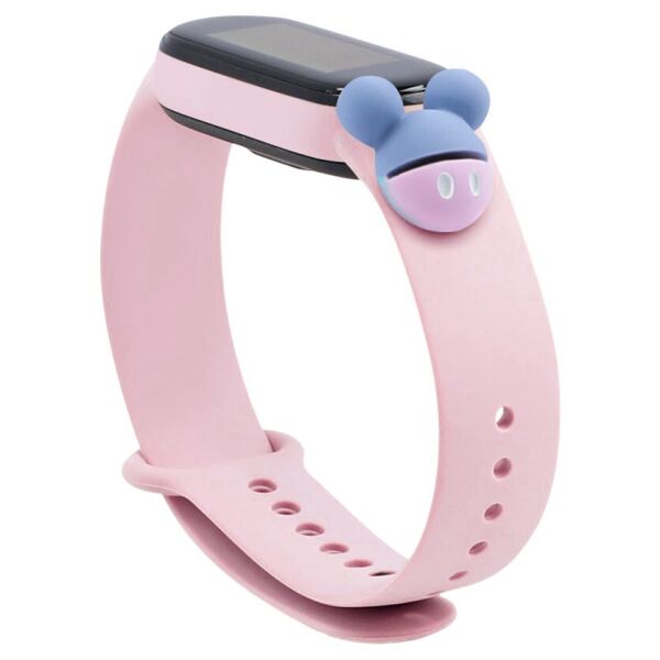 

Ремешок Cartoon Strap для Xiaomi Mi Band 5 Rose-Grey Mickey