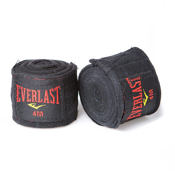 

Бинт боксерский 4 м, Everlast, черный, MEV-8454
