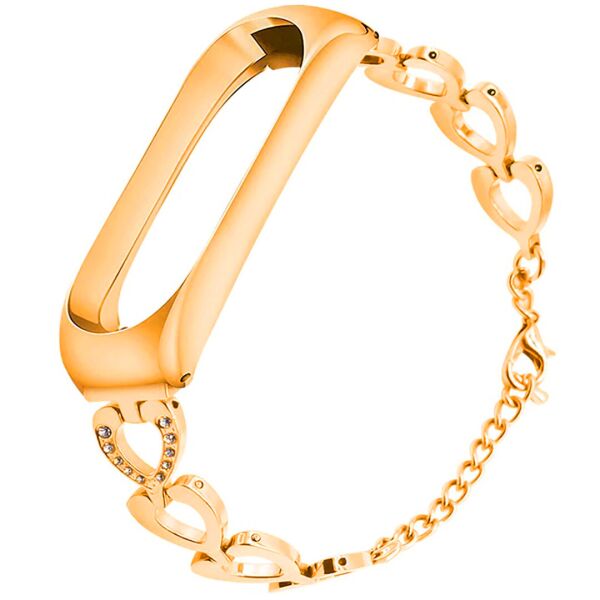 

Ремешок Zinc Alloy Strap для Xiaomi Mi Band 3 / 4 Ярко-золотой