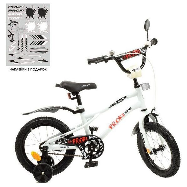

Велосипед детский 2-х кол. 16д. PROF1 Y16251 Urban (white) (24076)