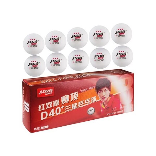 

Шарики для настольного тенниса DHS 3*, белый, 10 шт, D-3/10