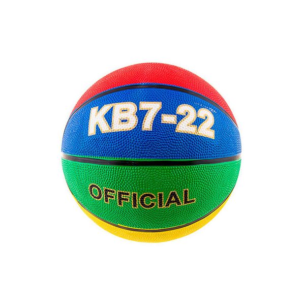 

Мяч баскетбольный резиновый №7, разноцветный, KB7-22