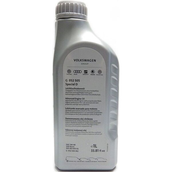 

Масло моторное синтетическое VAG Special D 5W-40, 1л
