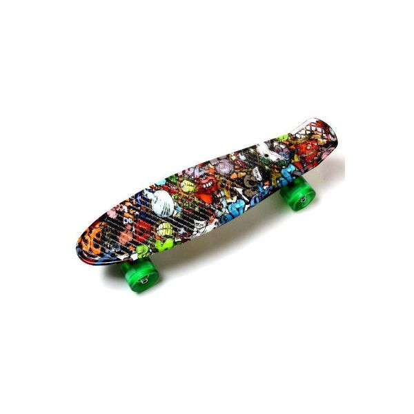 

Penny Board Graffiti Monsters. Светящиеся колеса.