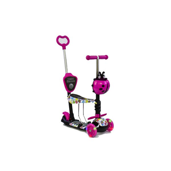 

Самокат 5в1 62310 Best Scooter, Абстракция, PU колеса, Подсветка Колес, в коробке