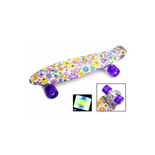 

Penny Board Violet Flowers Светящиеся колеса.