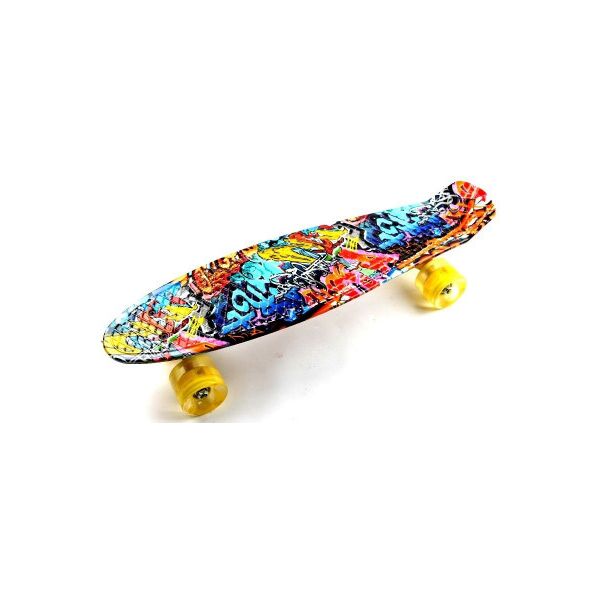 

Penny Board Orange Graffiti Светящиеся колеса