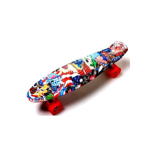 

Penny Board Graffiti NBA. Светящиеся колеса.