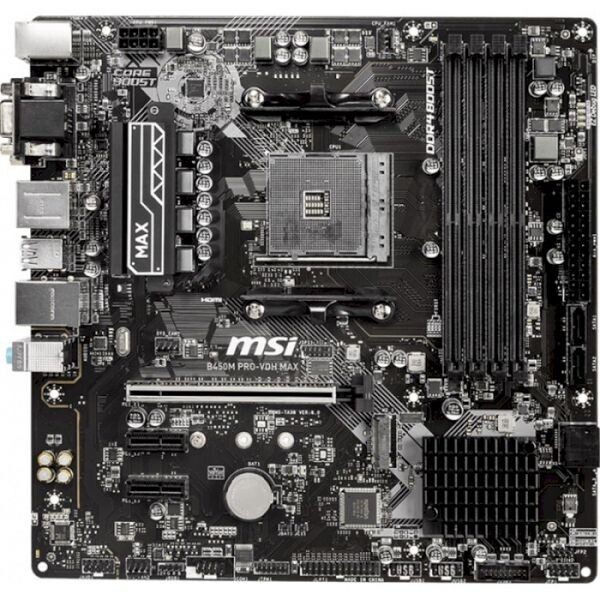 

Материнская плата msi b450m pro-vdh max am4