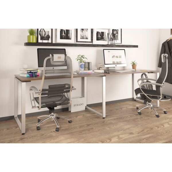

Двойной письменный стол Loft design Q-135-2 Орех Модена